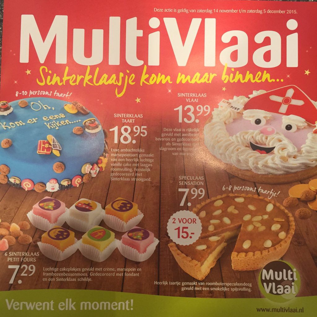 multivlaai__'s tweet photo. Jaja ze zijn er weer de Sint vlaaien. Bestel ze voor zaterdag. https://t.co/giTkBFi8cV