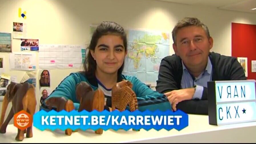 Succesverhaal. Youssra trad voor 't eerst op tijdens <a href="/mvde_oumi/">Mijn vader de expat</a>. Ketnet ontdekte haar. Nu interviewt ze <a href="/RudiVranckx/">Rudi Vranckx</a>