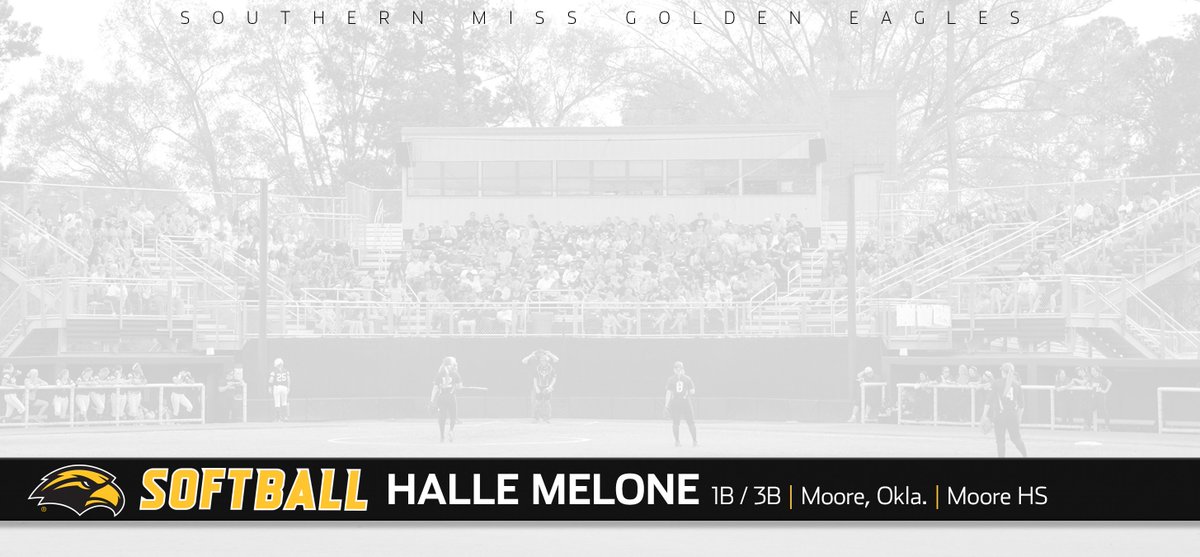 SouthernMissSB's tweet photo. Congrats to our first two signees - Jade Lewis (Mont Belvieu, Texas) and Halle Melone (Moore, Okla.) #SMTTT https://t.co/bv1rxK5aNe