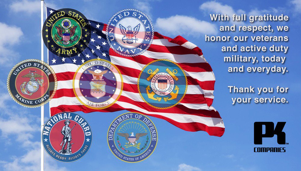 PKTechnology's tweet image. Honoring all veterans &amp;amp; active duty military! #HappyVeteransDay #ThankYouForYourService #ThankAVet #FreedomIsntFree