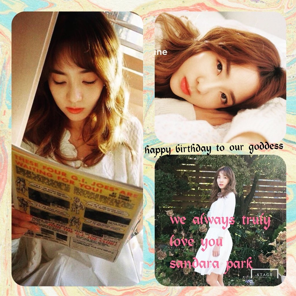 Happy birthday SANDARA PARK WE love you 