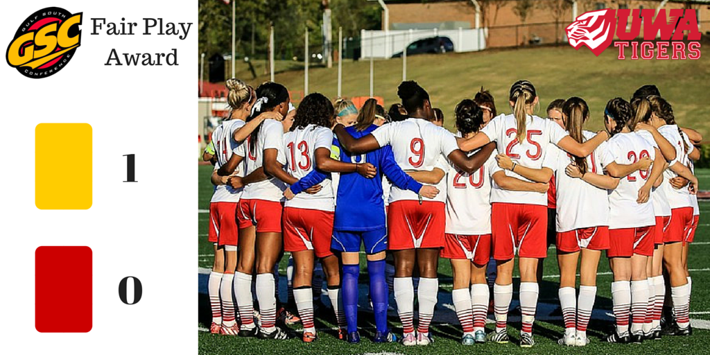 GulfSouth's tweet photo. .@UWAAthletics earns inaugural GSC Women's Soccer #FairPlay Award. https://t.co/wdUR6h0jth #GSCWSOC https://t.co/4pMOvX2ndH