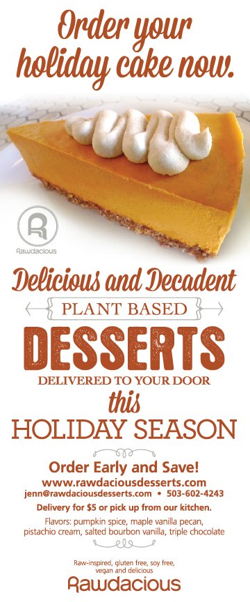 Order today and save! Delicious and decadent plant based desserts!
#rawdaciouspdx #vegan #glutenfree #holidays