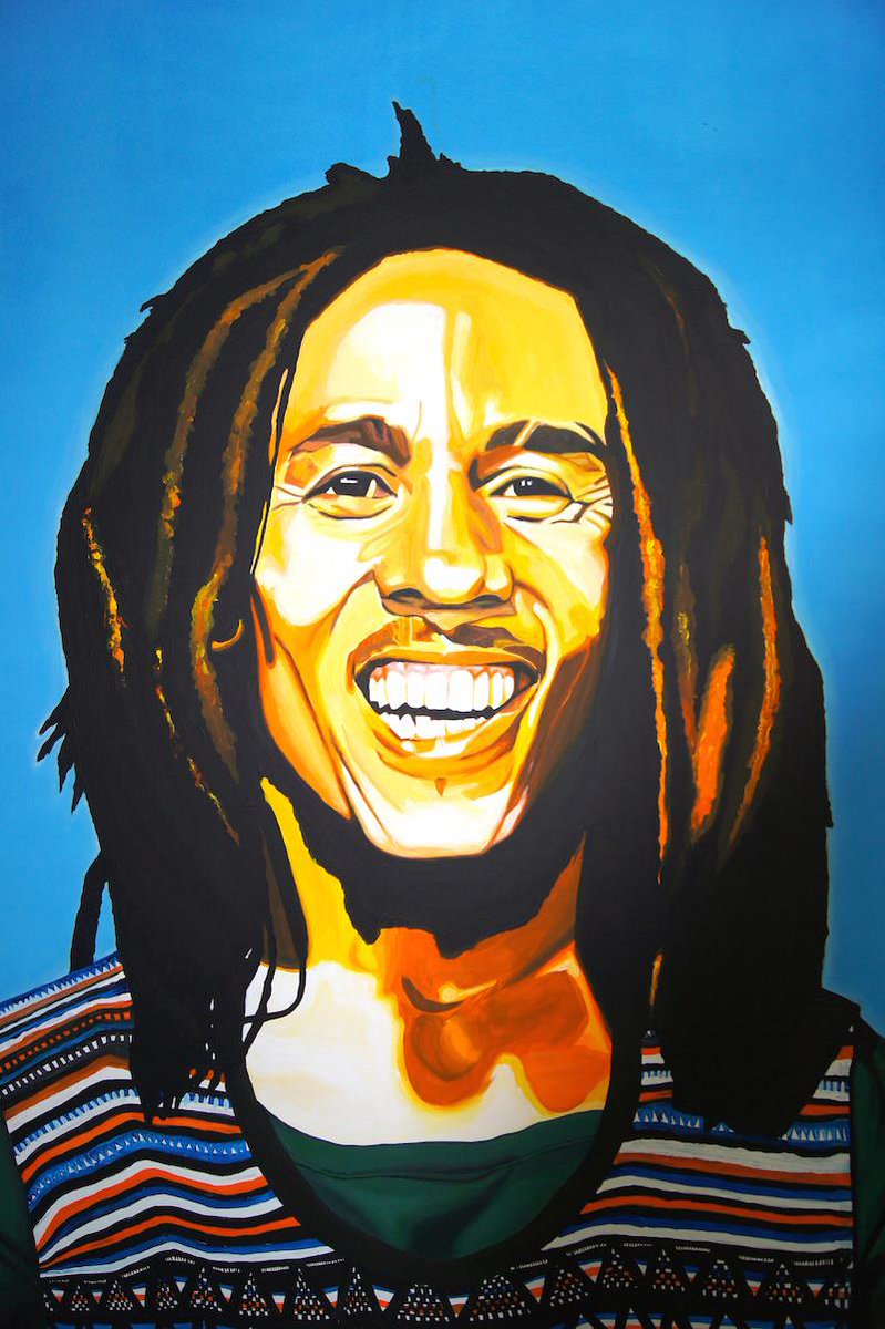 "Hey, Dread, fly, Natty Dread, and smile!" #SmileJamaica | 🎨 by Marv's Art