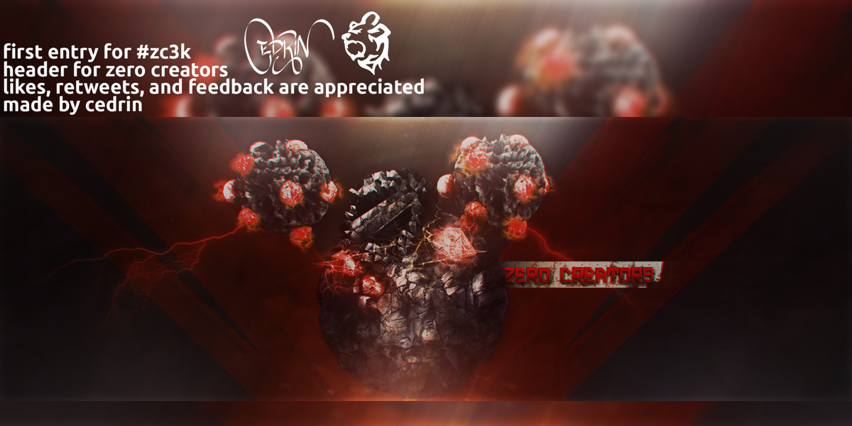 daarkwhitee's tweet photo. First entry for #ZC3k 
Header for @ZeroCreators 
HD:https://t.co/pgMtyBPgMJ
@ZeroRuin_ @Axeconcepts 
Enjoy! https://t.co/xnvOcI35Xq