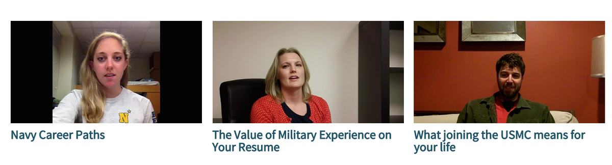 CollegeVideoAdv's tweet image. In honor of #VeteransDay we're highlighting our military advice givers. Learn more: mytonomy.com/careers/milita…