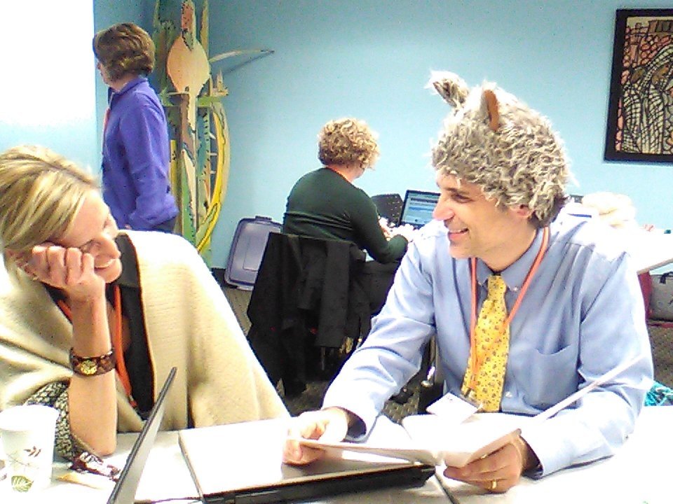 MsRubyC's tweet image. "Never take advice from a guy in an animal hat" @BetsyHubbard @mindsetdigital #mindsetdigital