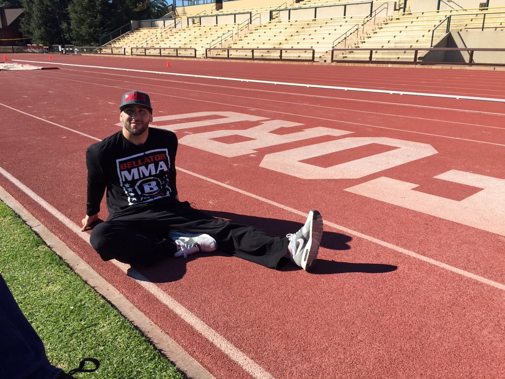 shootmediatv's tweet photo. TheSHOOT!  #filming @BellatorMMA @BHester205 training #stanford for upcoming #bellator147 https://t.co/JD9zaVqfpG