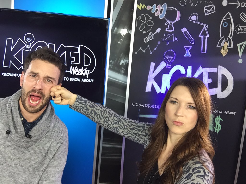 kickedtv's tweet photo. Why is @KimBabij punching @dvcomedy? Find out on this week's episode of top #crowdfunding! https://t.co/FOxSzYWNg0 https://t.co/JmFT9XDIoO