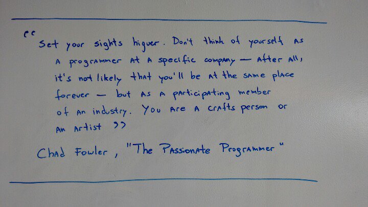 taichi2000's tweet image. &quot;You are a craftsperson&quot; — @chadfowler #PassionateProgrammer