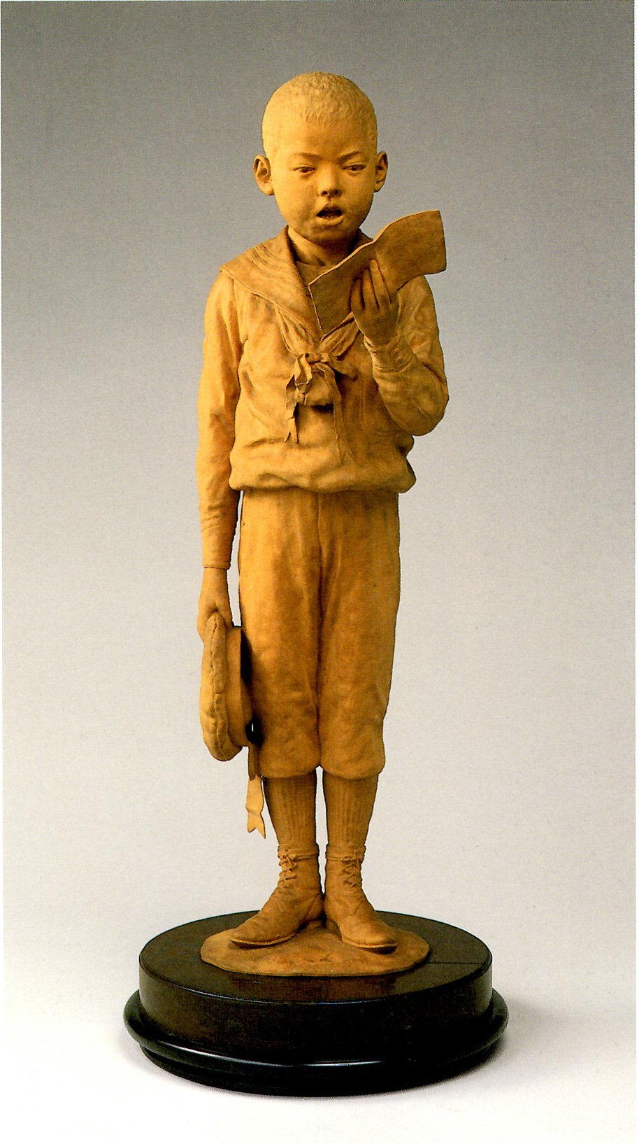 幻 木彫 名品【唐子】戸田海笛(師：米原雲海)