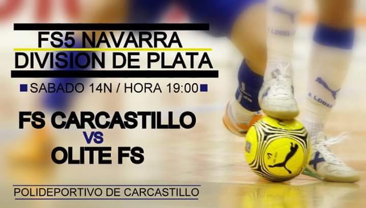 GKNBM's tweet photo. Este sabado vuelve el espectaculo!!! Vuelve el FSCarcastillo vs Olite FS!! Ven disfruta y anima!!! A las 7❕❗️⚽️⚽️ https://t.co/xUzza327Om