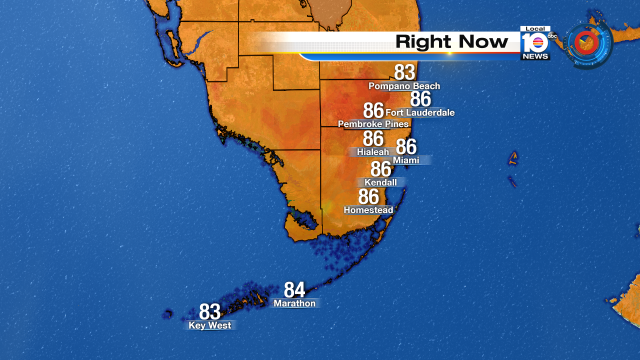 It's almost 4pm and temps are above average, again, throughout South Florida. https://t.co/D9iU13Rdsa