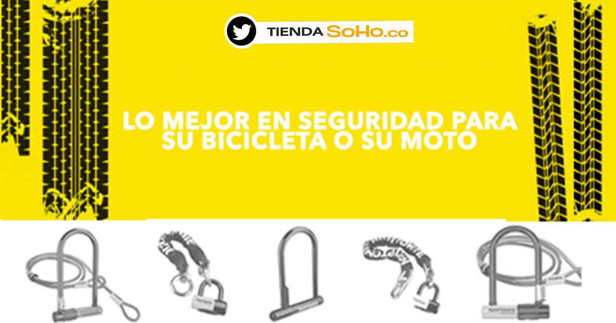 TiendaSoHo's tweet photo. Escoja el candado para su moto o su bicicleta. >> https://t.co/jK4M3Ud7qa https://t.co/CRlllahau7