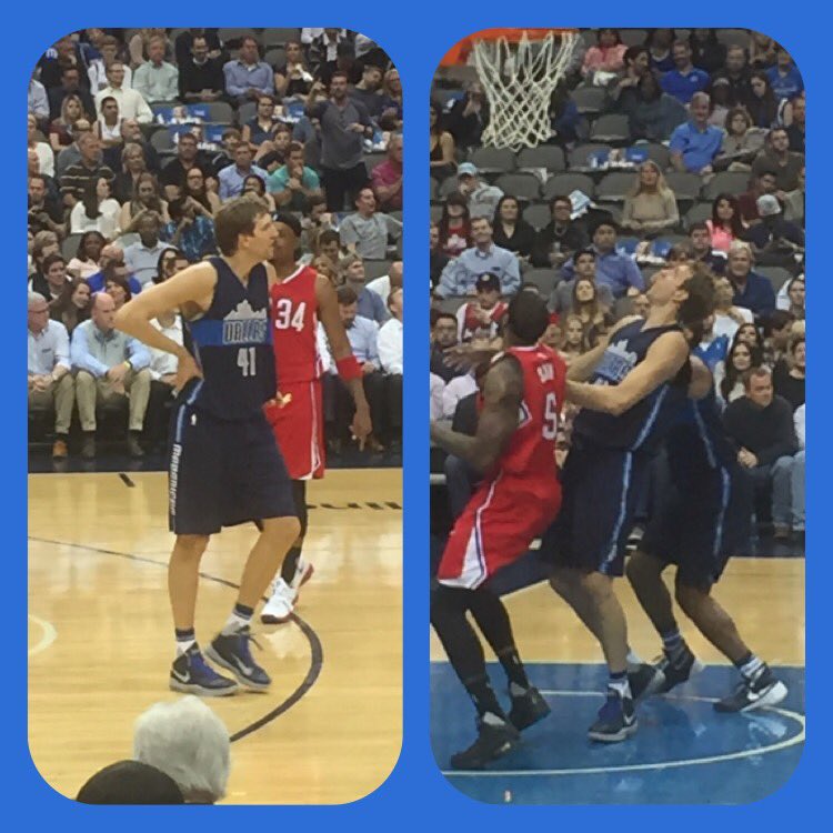sandielf2's tweet photo. Forget the billboards... Dirk's better live! #DirkWeek https://t.co/6HHoyDAaKZ
