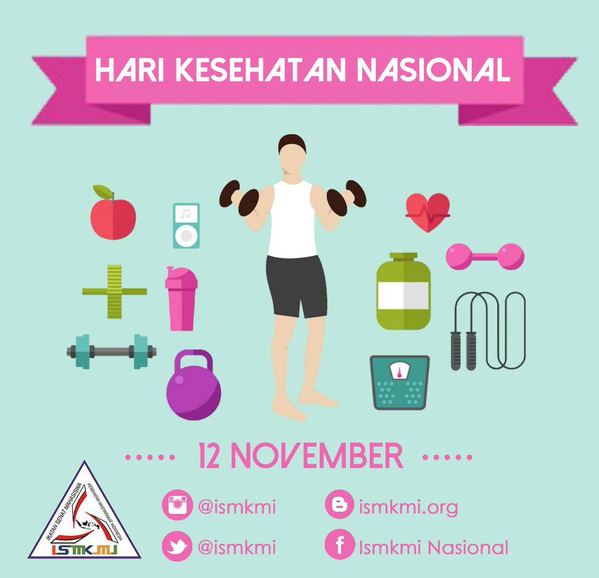 ISMKMI's tweet photo. Selamat Hari Kesehatan Nasional 12 November 2015
Sehatkan dirimu dan masyarakat Indonesia
#HKN51 #GenerasiCintaSehat https://t.co/q69U6bEbXl