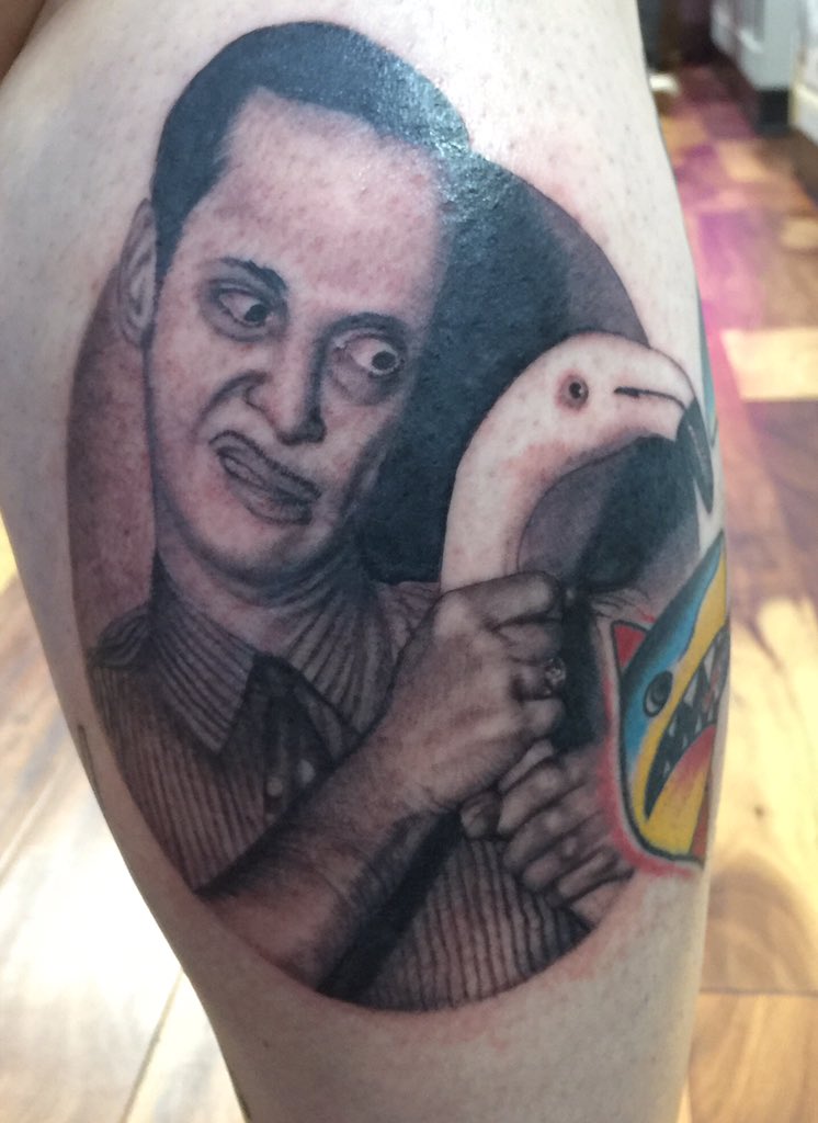 timelessatl's tweet photo. John Waters portrait made by Sergio Lindop. #tattoo #johnwaters #portrait https://t.co/PgrBa6AvIE