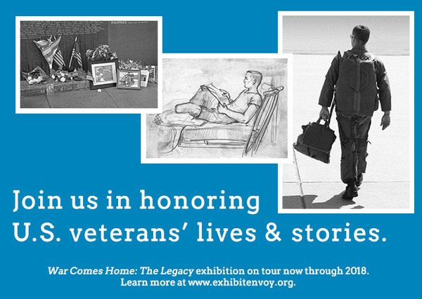 CA_Humanities's tweet photo. Find #WarComesHome exhibit near you & how 2 host future exhibits w/our partner @ExhibitEnvoy
https://t.co/ThijMQfz1S https://t.co/cwQ7uSwV77