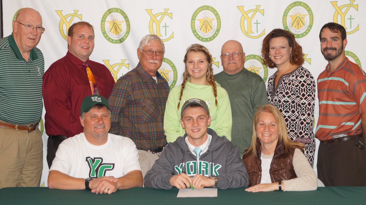 YorkCathAthlet's tweet photo. Tanner Yanick has decided to play lacrosse at York College!  Congratulations Tanner!  #YCMind #YCFamily #IrishSpirit https://t.co/JMvkNgwhOB