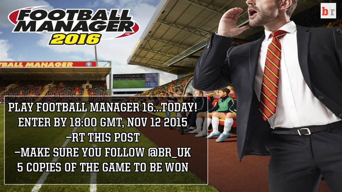 brfootball's tweet photo. WIN! We have 5 #fm2016 activation codes—win TODAY, play it TONIGHT before full release! RT/follow @br_uk to enter! https://t.co/uBR0frUQXg