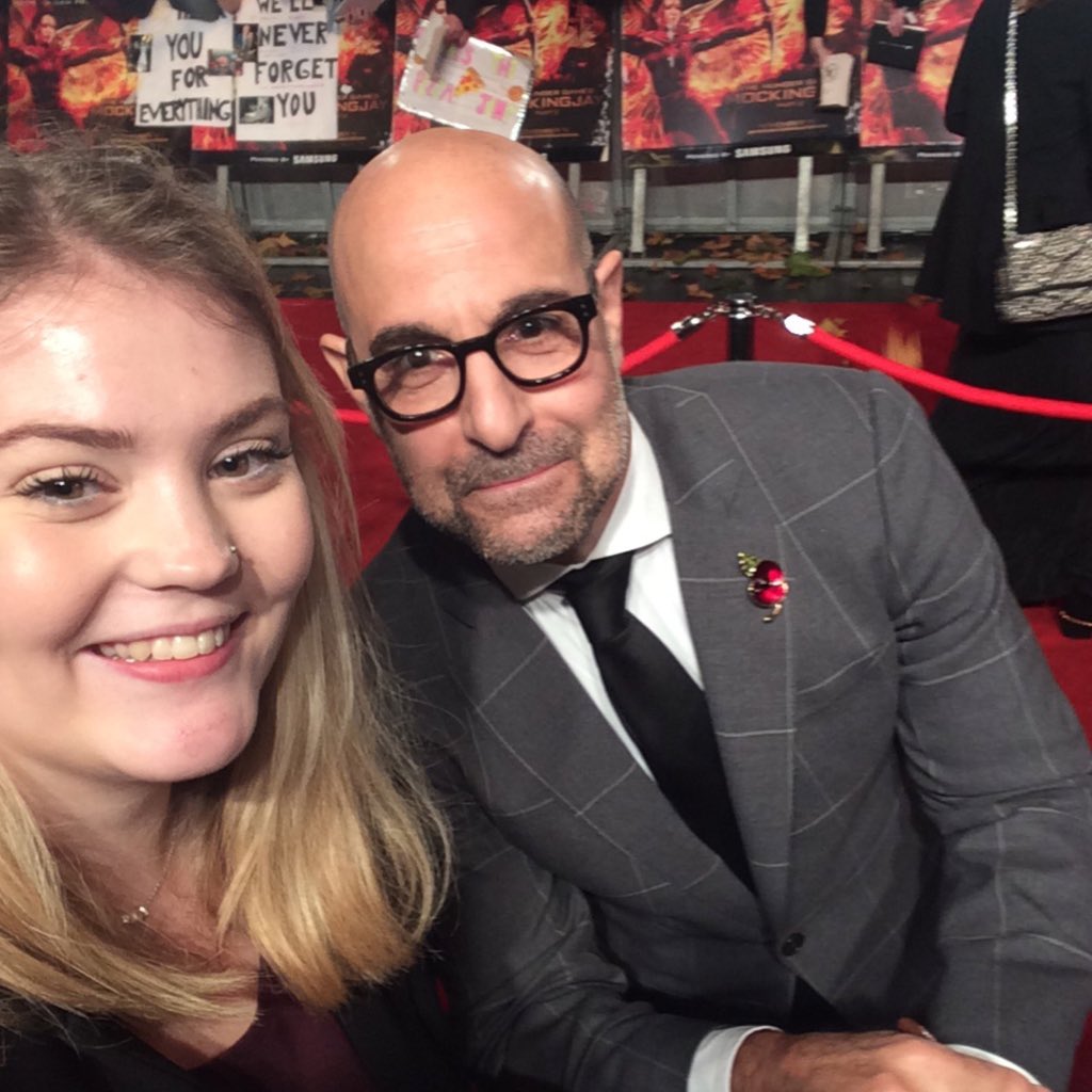 Happy birthday Stanley Tucci! he recognised me from outside when I was inside the cinema and omg tysm  