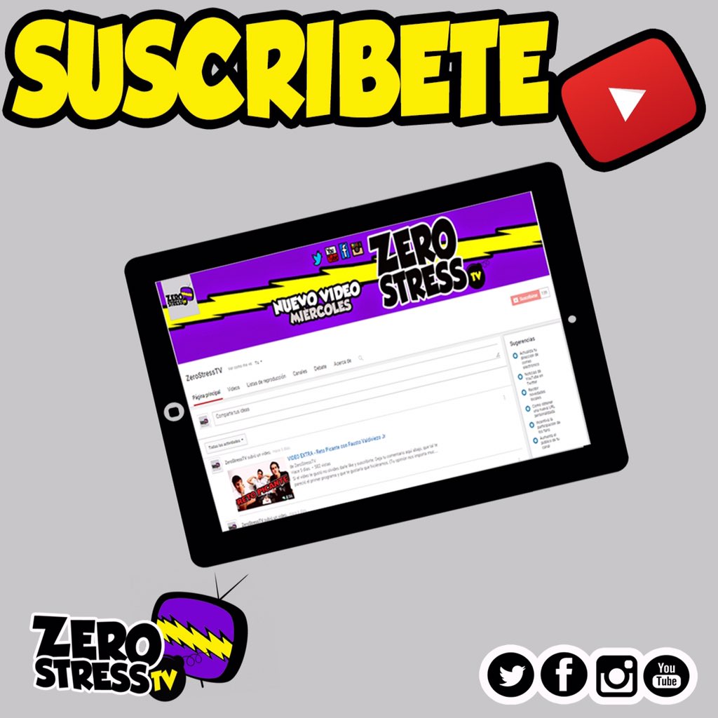 ZeroStressTv's tweet photo. Ya puedes ver nuestro nuevo video por nuestro canal https://t.co/uKZprxrKlF no olvides suscribirte. ✌🏻️ https://t.co/ViVJPcf5Fg