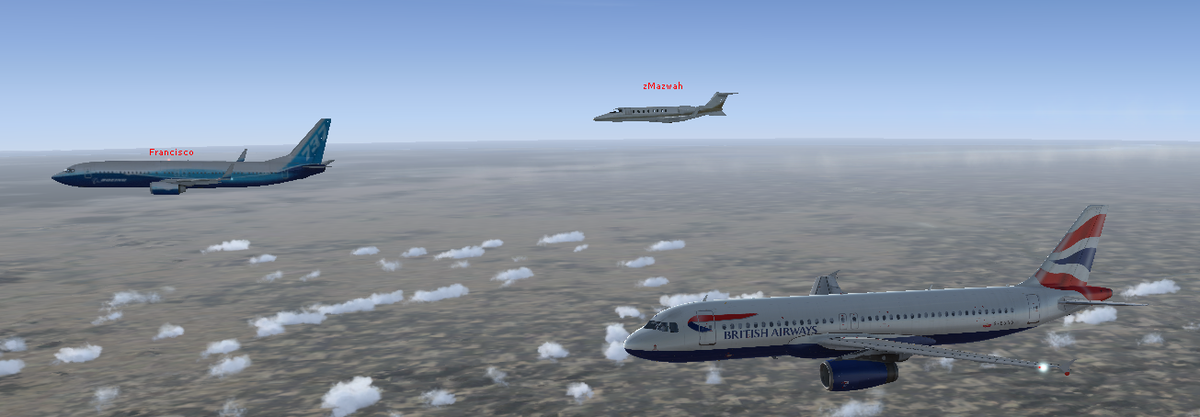 MGC_Maz's tweet photo. Formation flying in FSX with @MG_Ghost1 &amp; @MG_Francisco1 ! @MountiesGaming #MountiesGaming https://t.co/jTe0NpuvJL