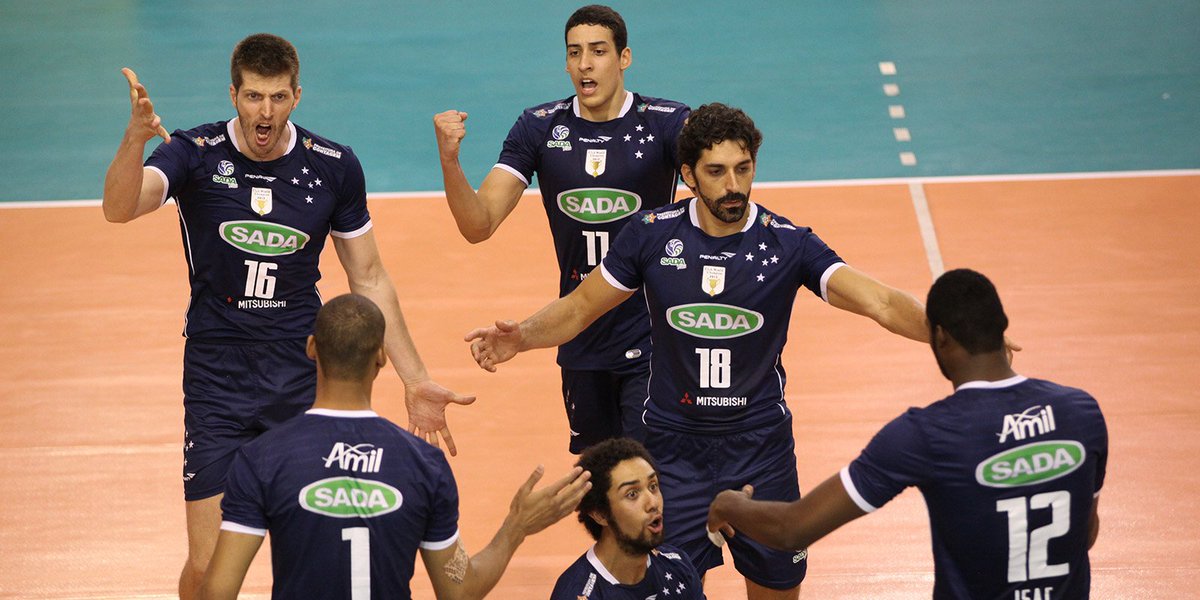 Vitória azul para começar bem a Superliga! Em casa, Sada Cruzeiro faz 3 a 1 no Canoas, com última parcial de 25/13.