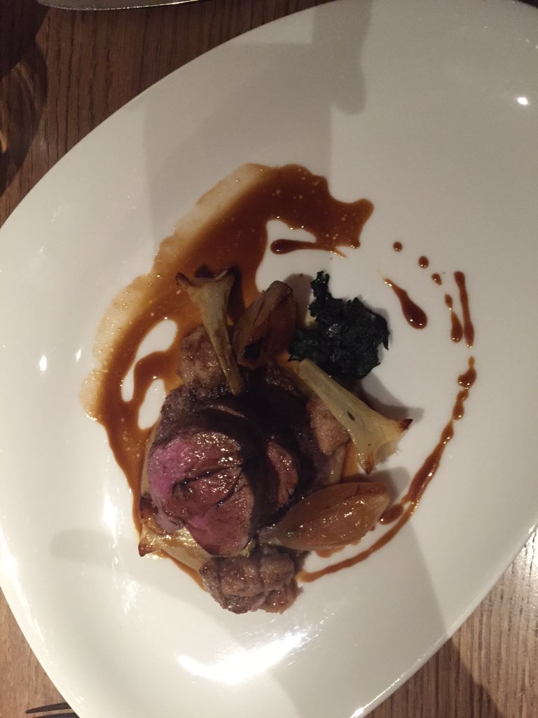 andrewcgrahame's tweet photo. Great food by @Chef_swifty in the Garden Room @DormyHouse, amazing Veal &amp; stunning Monkfish #propercooking #ouryear https://t.co/31SqMEJ7OC