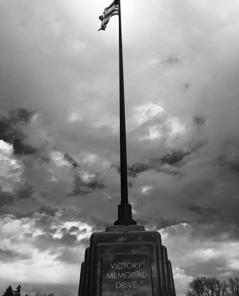 Today at Victory Memorial Drive. Thanks to all our veterans.