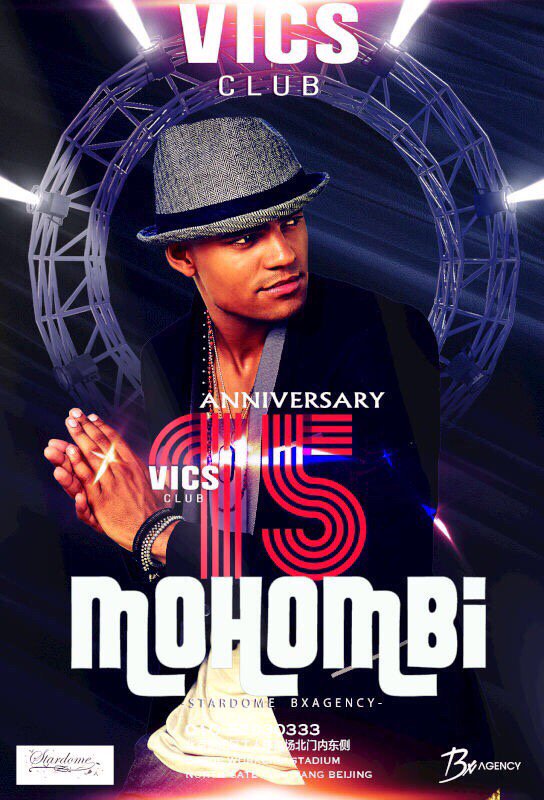 Mohombi's tweet photo. #China #beijing -> Don't miss the HOTTEST night of the year ๐ฅ๐ฅ๐ฅ at #VicsClub -> Friday NOV 20th ! https://t.co/TiGqeBtcir
