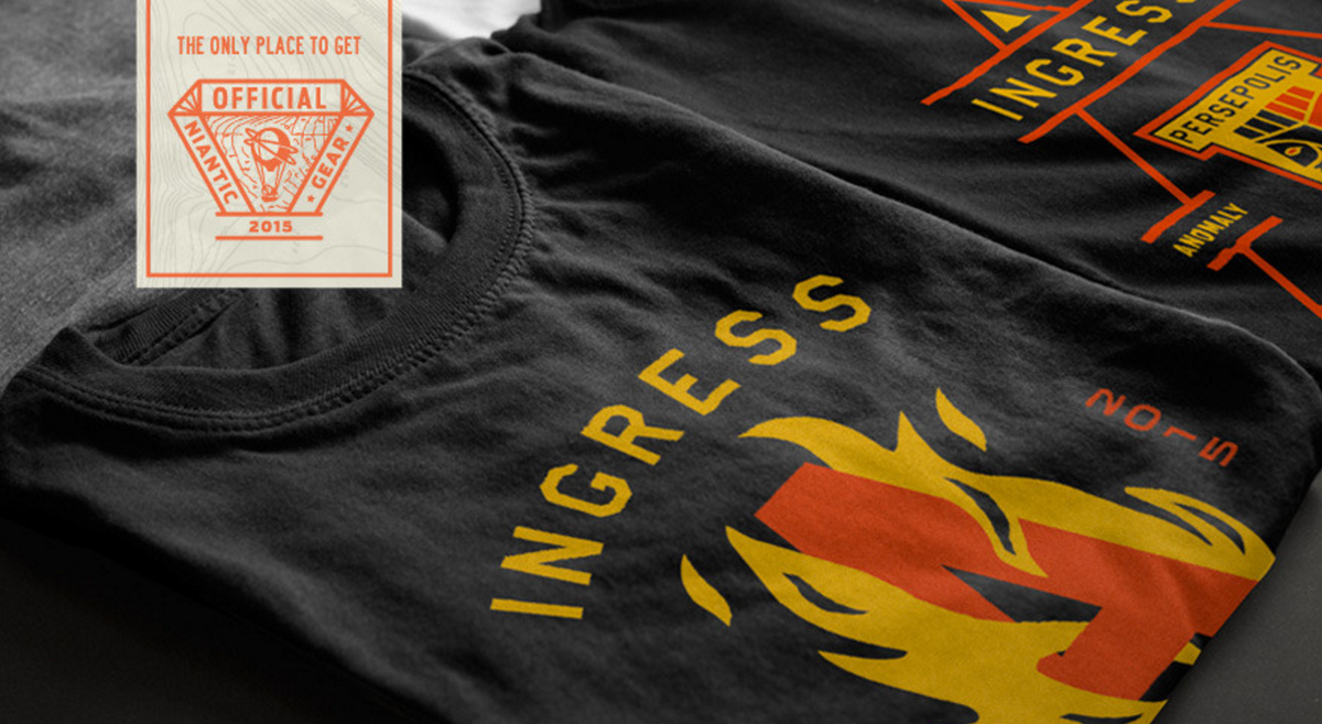 ingress's tweet photo. Agents, the Official Ingress Gear Store is officially open: https://t.co/hD1APPG959 US shipping only for now https://t.co/syhJ30Pexi
