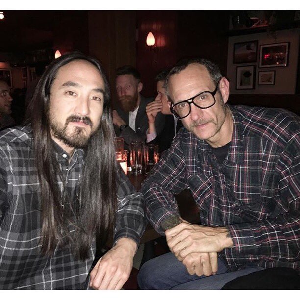 Nyc 🍽 w/ my flannel bro @terryrichardson & @jaredleto shining eye in the back. https://t.co/7TuKvFfUhr