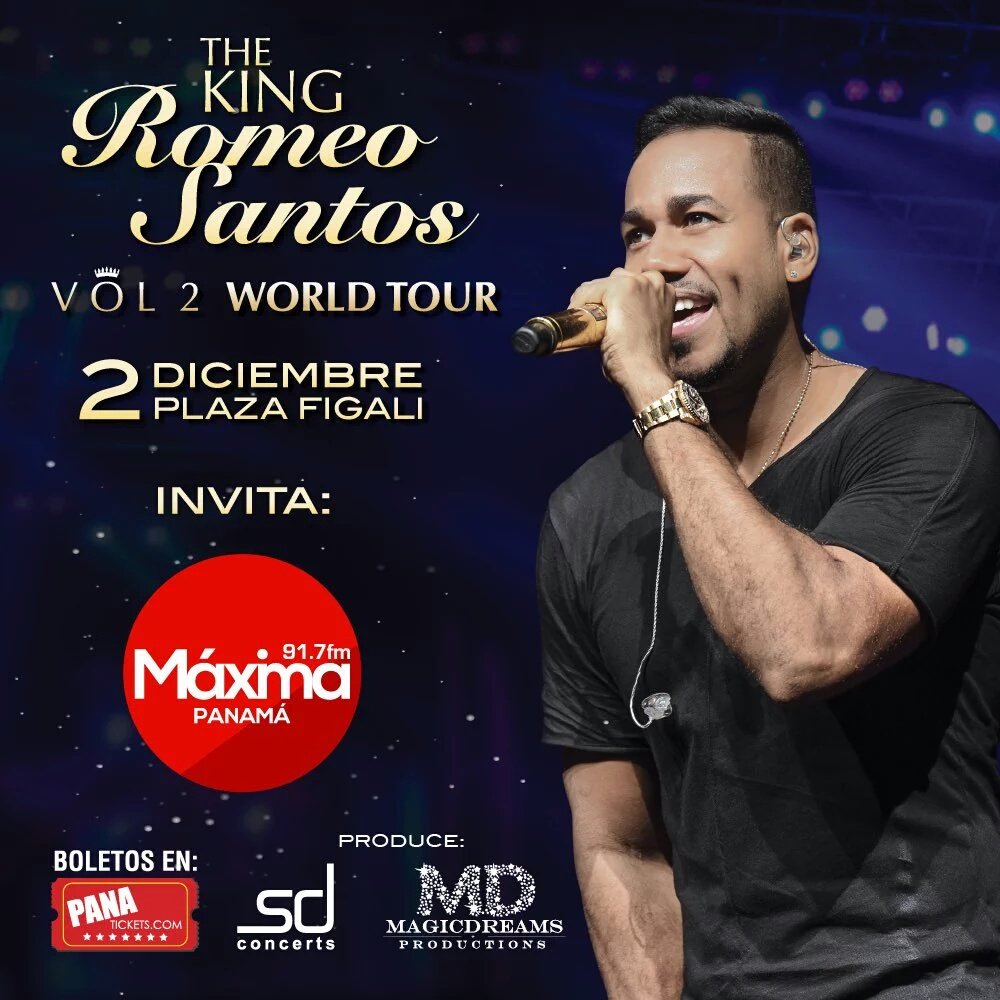 2 de diciembre, llega #RomeoPTY y Máxima 91.7 tiene una sorpresa para ti. ¡Pendiente a nuestras redes sociales!