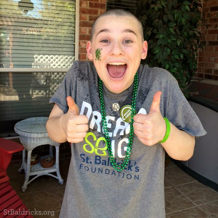 "The fact I got to help raise money toward research is all the more reason I decided to shave my head!"