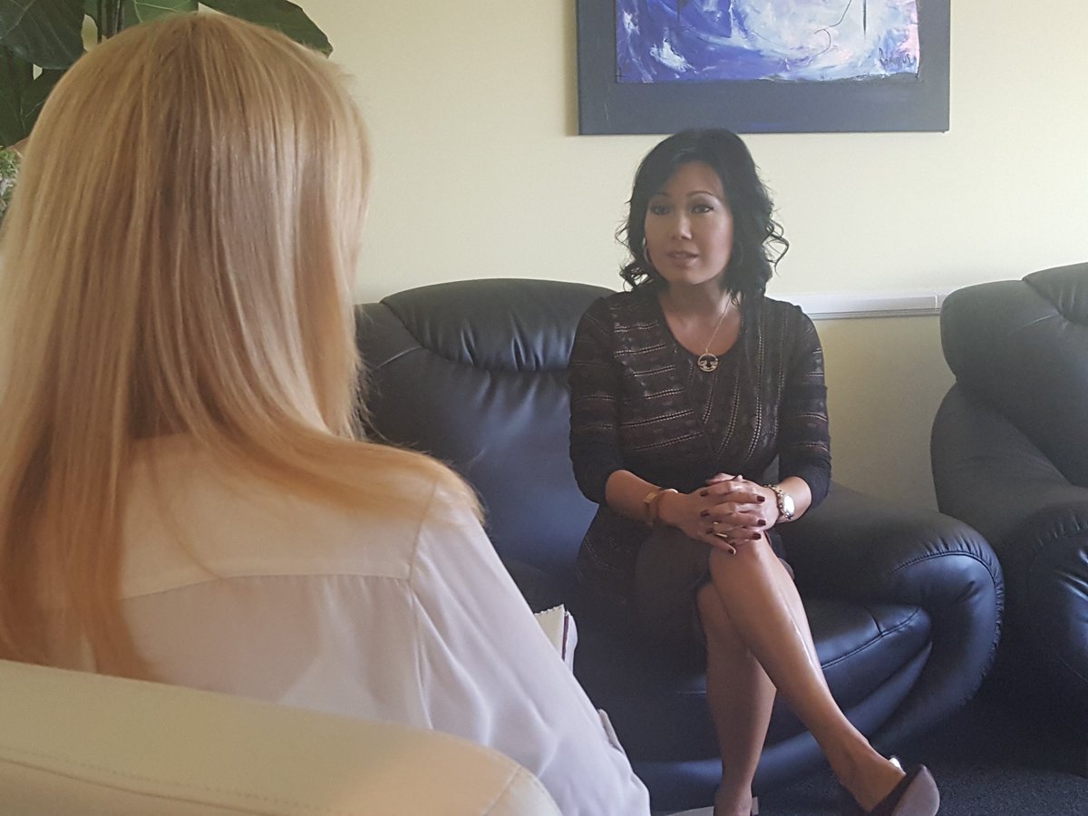 DrJennyYip's tweet photo. Enjoyed speaking with Kristine Lazar today about #OCD and the #TargetSweater controversy. Tune into @CBSNews at 5PM! https://t.co/o4ycCwyBEy