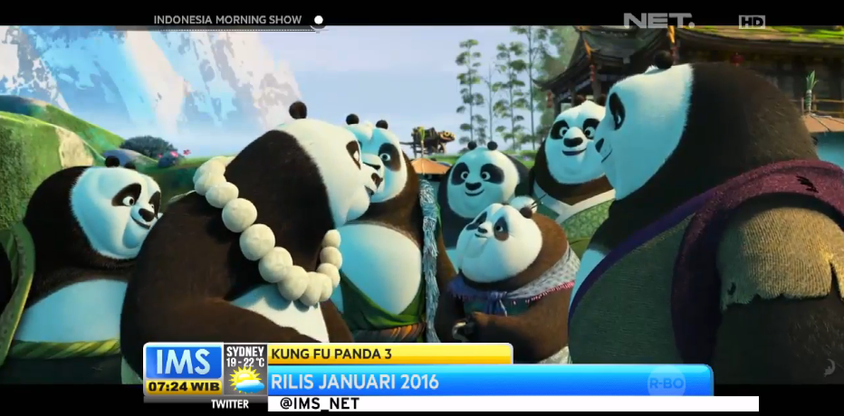 Kungfu Panda 3 akan hadir di layar lebar Januari 2016 mendatang