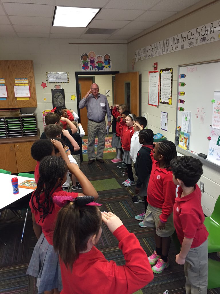 CrystalLRushGAC's tweet photo. Honoring Mr. Sam Mankin on Veteran's Day. Thank you , Mr. Sam. #gacelem  #gacrush2 https://t.co/pxyjjK9K8d