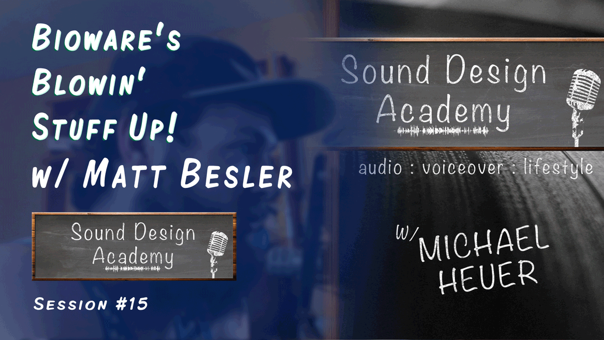 sdasound's tweet photo. New Sound Design Academy episode! https://t.co/ouvVtUmfTF #sounddesign #gameaudio @bioware #fieldrecording https://t.co/GjT5nt5ru4