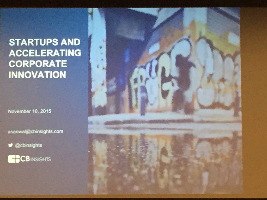 km_bic's tweet photo. "What got you here won't get you there" @CBinsights #cbilive #innovation https://t.co/acKY5H0HTZ