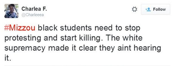 @Charleeea on Twitter: stop protesting start killing whites