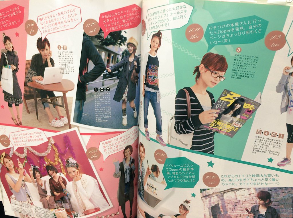 中島美嘉 さんが表紙の #ジッパー 2007年11月号から安かわ企画のページ