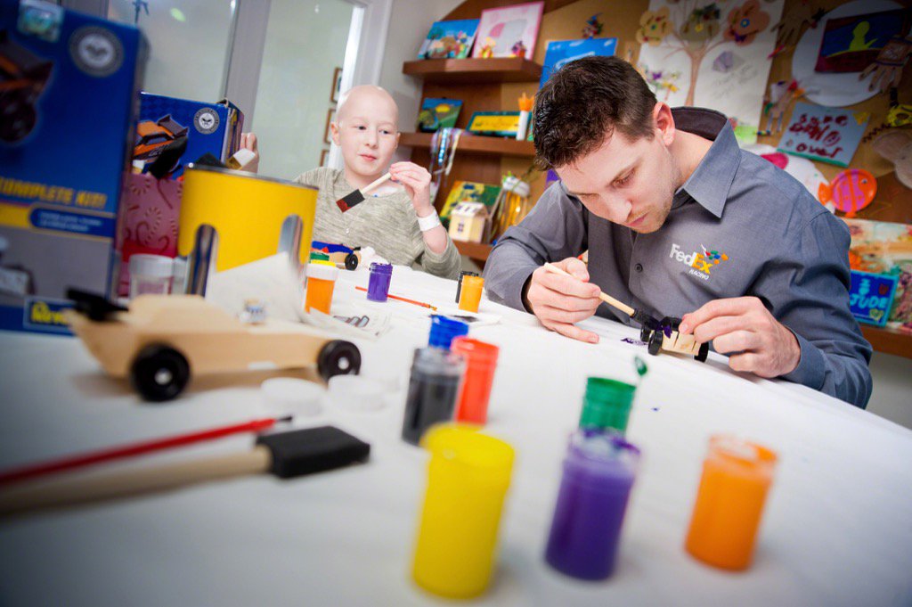 The children <a href="/StJude/">St. Jude</a> are near and dear to us. <a href="/dennyhamlin/">Denny Hamlin</a> visited today and donated $11k from the <a href="/DHFoundation/">Denny Hamlin Fndn</a>.