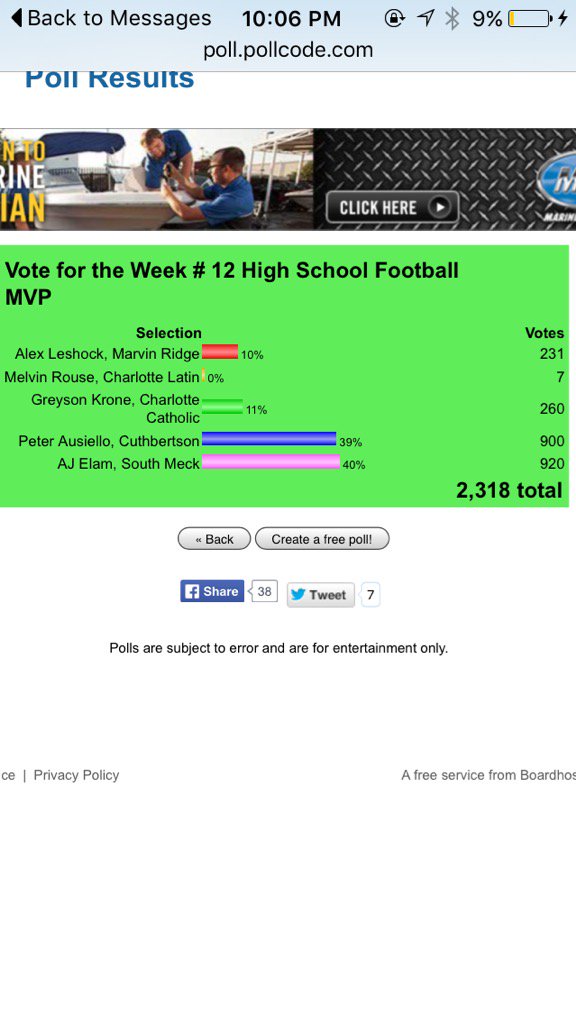 Faith91865's tweet photo. Thanks to all of u who voted for this POW!!! 🐾🏈❤️8️⃣😘 @AJ_Elam159 @smeckyouknow @SouthMeckSabres https://t.co/9CnA26GdUv