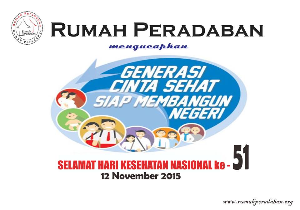 rumahperadaban's tweet photo. Selamat hari Kesehatan Nasional 2015 :) https://t.co/we4c0GHkGg