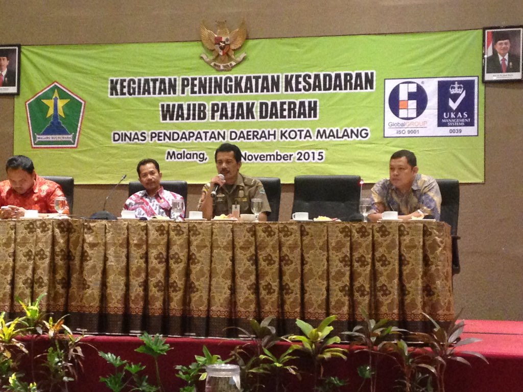 Narasumber kedua dibawakan oleh Kasatpol PP terkait hukum dan penegakan hukum terkait pajak daerah