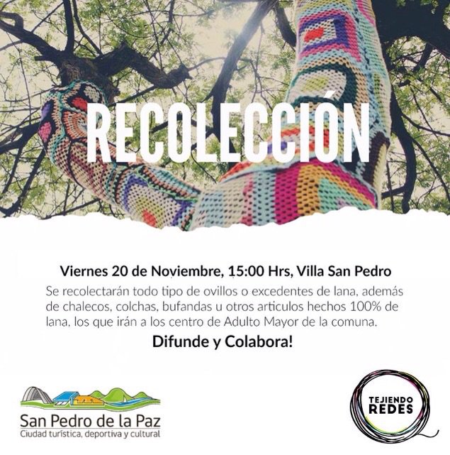 vanrysselberghe's tweet photo. Viernes 20 de noviembre, 15:00hrs, Villa San Pedro: Recolección de todo tipo de ovillos o excedentes de lana. SÚMATE https://t.co/4L32UL2bAt