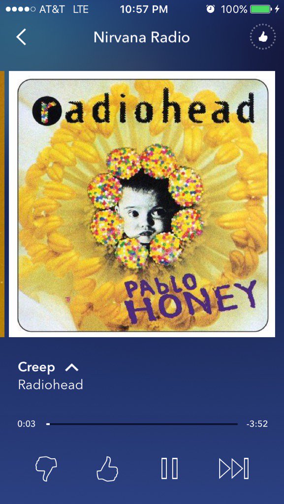 melissaK_says's tweet photo. Nirvana radio to get me through a late night of finalizing campaign materials. #PRGrind 🤓🤘 https://t.co/dfaVCnhdn0