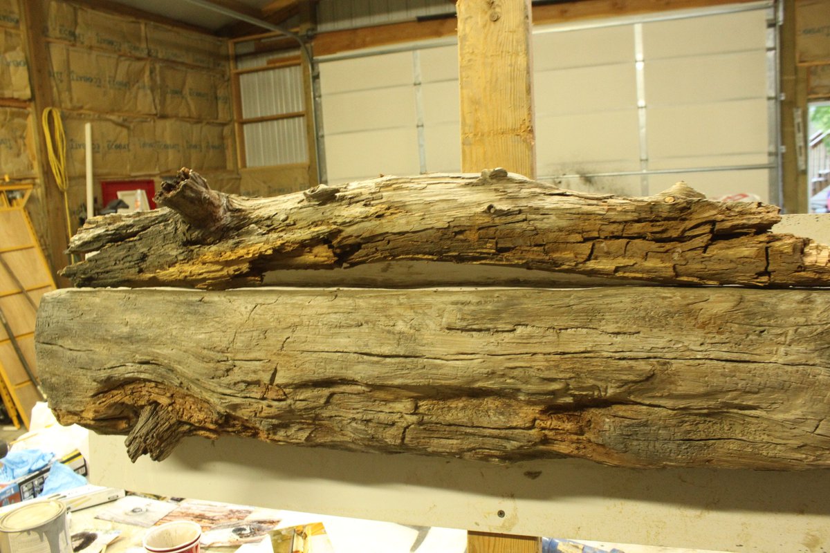 RockSculptor1's tweet image. #wood mantle, #fauxwood, #fauxbouis, #concretemantle , #carvedconcrete