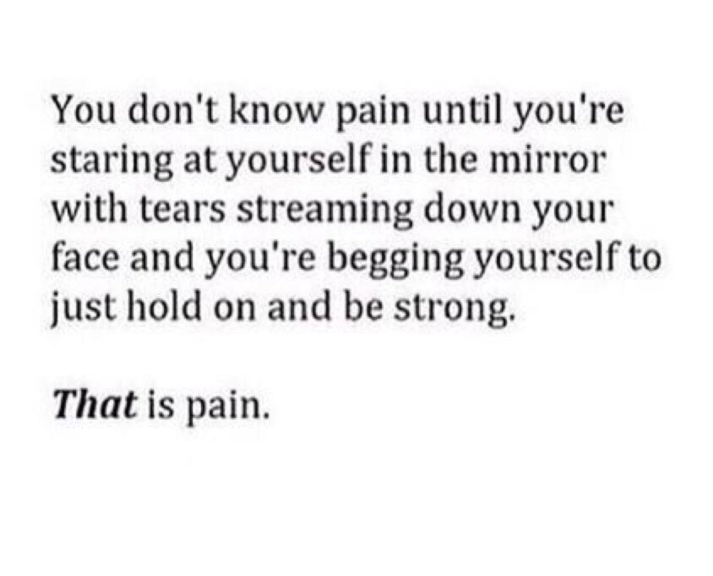 The worst kind of pain.
